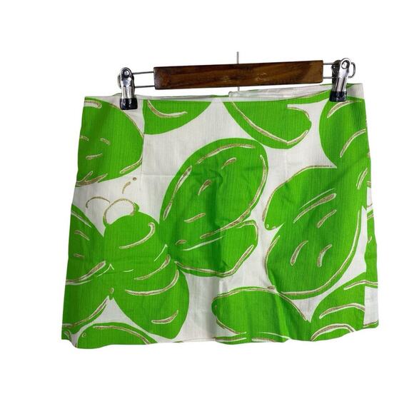 Lilly Pulitzer Dresses & Skirts - Lilly Pulitzer Skirt Lime Green Mini Tate Resort Stinger Bumble Bee Print Y2K 4